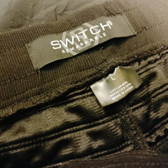 Switch Remarkable Unisex Sweatpants Black Logos Size L Drawstring Pockets - Picture 6 of 7